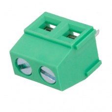 Клеммник Degson DG127-02P-14, шаг 5 мм, 12 А, 300 В, зеленый
