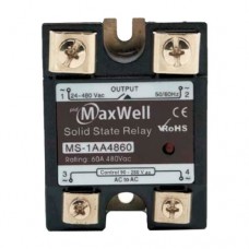 Твердотельное реле Maxwell MS-1AA4860 60 А 480 В Твердотельное реле Maxwell MS-1AA4860 60 А 480 В