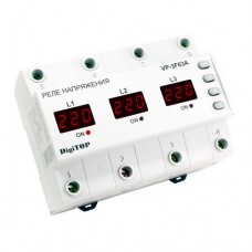 Реле напряжения DigiTOP VP-3F63A 63 А 50-400 В 5 Вт Реле напряжения DigiTOP VP-3F63A 63 А 50-400 В 5 Вт